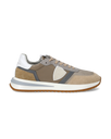 Men's Tropez 2.1 Low-Top Sneakers in Nylon And Leather, Beige Philippe Model