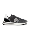 Men's Tropez 2.1 Low-Top Sneakers in Nylon And Leather, Anthracite Philippe Model