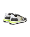 Sneakers Tropez 2.1 da Uomo Bianche e Grigie in Tessuto Tecnico Philippe Model - 3