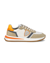 Sneakers Tropez 2.1 da Uomo Bianche e Arancioni in Tessuto Tecnico Philippe Model - 1