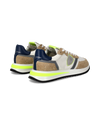 Men's Tropez 2.1 Low-Top Sneakers in Nylon And Leather, White Yellow Philippe Model - 3