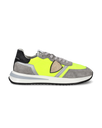 Basket basse Tropez 2.1 homme - jaune fluo et gris Philippe Model