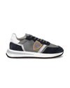 Men's Tropez 2.1 Low-Top Sneakers in Nylon And Leather, Anthracite Blue Philippe Model