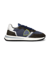 Men's Tropez 2.1 Low-Top Sneakers in Nylon And Leather, Military Blue Philippe Model - 1