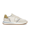 Men's Tropez 2.1 Low-Top Sneakers in Leather, Mustard White Philippe Model