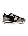Women's Trpx Low-Top Sneakers in Leather, Platinum Black Philippe Model