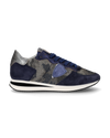 Women's Trpx Low-Top Sneakers in Suede, Blue Philippe Model