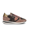 Zapatilla baja Tropez para mujer - camuflaje, rosa y bronce Philippe Model