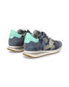 Flache Trpx Sneakers für Damen aus Nylon und Leder – Blau und Gelb Philippe Model - 3