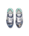 Flache Trpx Sneakers für Damen aus Nylon und Leder – Blau und Gelb Philippe Model - 4
