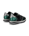 Women's Trpx Low-Top Sneakers in Suede, Green Black Philippe Model - 3