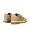 Baskets casual Trpx femme en suède, beige et rose Philippe Model - 3