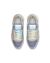 Flache Trpx Sneakers für Damen aus Nylon und Leder – Hellblau Philippe Model - 4
