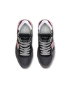 Flache Trpx Sneakers für Damen aus Nylon und Leder – Schwarz und Burgund Philippe Model - 4