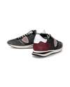 Women's Trpx Low-Top Sneakers in Nylon And Leather, Black Burgundy Philippe Model - 6