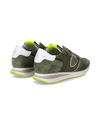 Sneakers Trpx da Donna Verde militare e Gialle in Tessuto Tecnico Philippe Model - 3