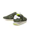 Flache Trpx Sneakers für Damen aus Nylon und Leder – Gelb und Military Philippe Model - 6
