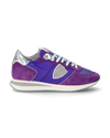 Zapatilla Trpx para mujer de caña baja en piel y nailon - Morado, turquesa y verde Philippe Model - 1