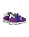 Baskets basses Trpx en nylon et cuir femme, violet, turquoise et vert Philippe Model - 3