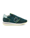 Women's Trpx Low-Top Sneakers in Nylon And Leather, Octane Yellow Philippe Model