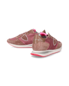 Women's Trpx Low-Top Sneakers in Nylon And Leather, Pink Fuchsia Philippe Model - 6