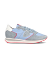 Women’s low Trpx sneaker - light blue and fuchsia Philippe Model