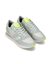 Flache Trpx Sneaker für Damen – Wassergrün und Gelb Philippe Model