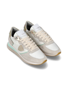 Women’s low Trpx sneaker - white, aqua and gold Philippe Model - 2