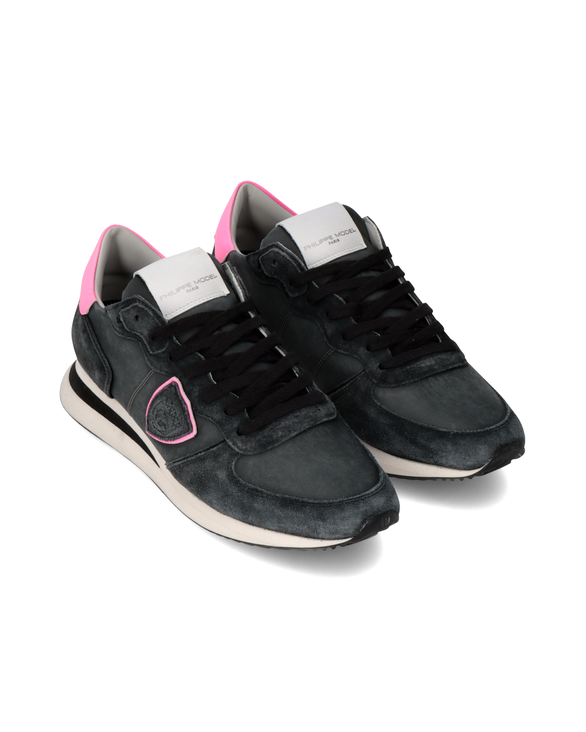 Philippe Model Sneaker Trpx Donna, Nero e Fucsia