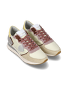 Baskets running Trpx femme bordeaux et lait Philippe Model