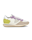 Zapatilla Trpx Casual en nailon y piel para mujer - Blanco y morado Philippe Model