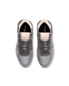 Flache Trpx Sneakers für Damen – Grau und Rosa Philippe Model - 4