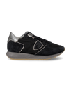 Zapatilla baja Trpx para mujer - negra y plateada Philippe Model