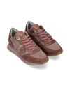 Women's Trpx Low-Top Sneakers in Nylon And Leather, Old Rose Philippe Model