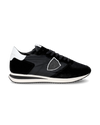 Men's Trpx Low-Top Sneakers in Leather, Black White Philippe Model