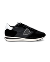 Men's Trpx Low-Top Sneakers in Leather, Black White Philippe Model