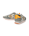 Flache Trpx Sneakers für Herren aus Nylon und Leder – Grün und Orange Philippe Model - 6