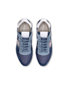 Flache Trpx Sneakers für Herren aus Nylon und Leder – Denim Philippe Model - 4