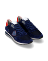 Sneakers Casual Trpx Men Nylon And Leather Blue Red Philippe Model