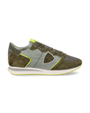 Men's Trpx Low-Top Sneakers in Nylon And Leather, Yellow Military Philippe Model