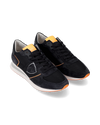 Men's Trpx Low-Top Sneakers in Nylon And Leather, Black Orange Philippe Model