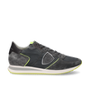 Flache TRPX Sneakers für Herren – Anthrazit & Gelb Philippe Model