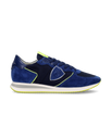 Zapatilla baja Trpx para hombre - azul y amarilla Philippe Model