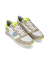 Flache Trpx Sneakers für Herren aus Nylon und Leder – Weiß und Gelb Philippe Model - 2