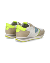 Flache Trpx Sneakers für Herren aus Nylon und Leder – Weiß und Gelb Philippe Model - 3