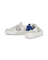Junior Nice Low-Top Sneakers in Leather, White Blue Philippe Model - 6
