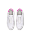 Baskets basses femme Nice - blanc et fuchsia Philippe Model - 4