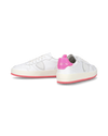 Flache Sneakers Nice für Damen – Weiß und Fuchsia Philippe Model - 6