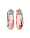 Sneakers Streetwear Nice Women, Leather - Blanc Bleu Orange Philippe Model - 4