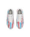 Sneakers Streetwear Nice Women, Leather - Blanc Rose Azul Philippe Model - 4